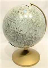 LOT OF 2  VINTAGE MOON GLOBES-REPLOGLE METAL LUNAR MOON GLOBE BANK 6